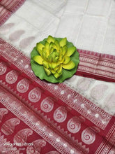 Saree_soft_kota_gadwal_offwhite_red border_festive_durga pujo_S10752 - Saree - Aakritee - S10752